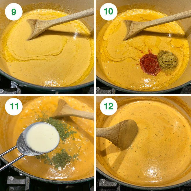 step by step picture collage of making malai kofta at home