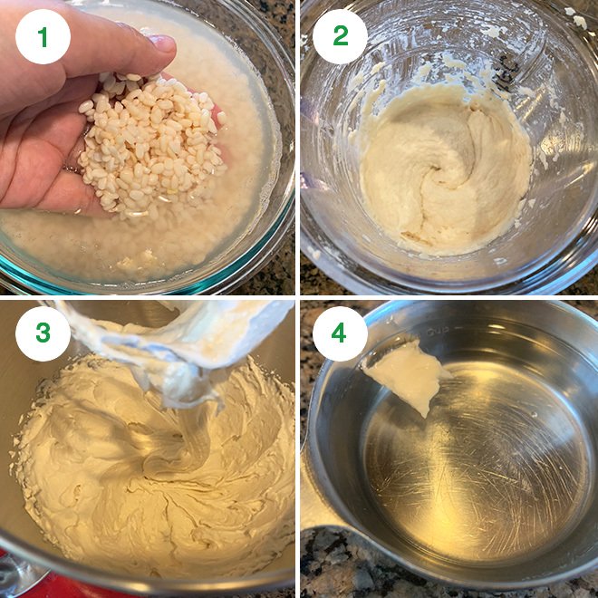 step by step picture collage of making medu vada at home