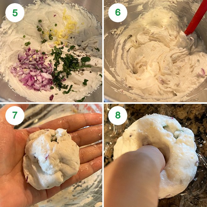 step by step picture collage of making medu vada at home